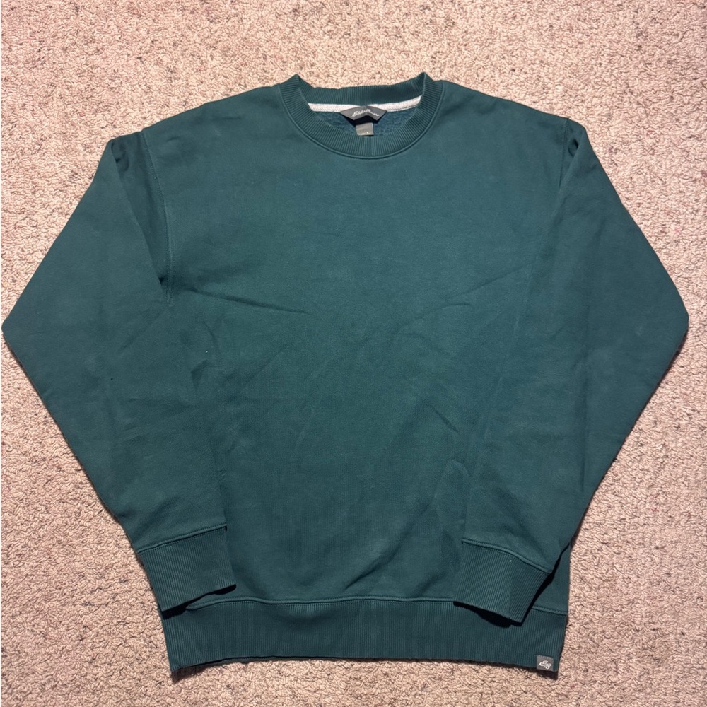 Eddie Bauer Men's Teal Crewneck Sweater